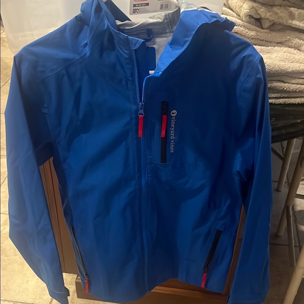 Outdoor Research Blue Jacket with Red Accents
